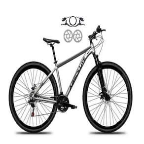 Bicicleta Absolute Nero 5 Cinza 21v Freios Hidráulicos Câmbios Shimano
