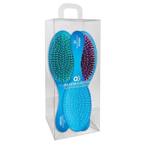 Brush Collection Olivia Garden OG, almofada removível azul