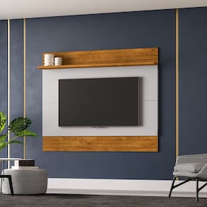 Painel para Tv até 65 Polegadas Aruana Naturalle/Off-White