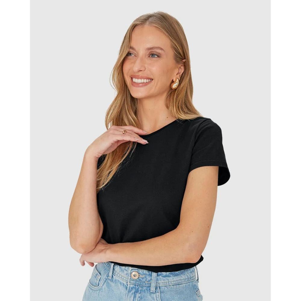 Blusa Baby Look Feminina Basicamente Ref. 123988