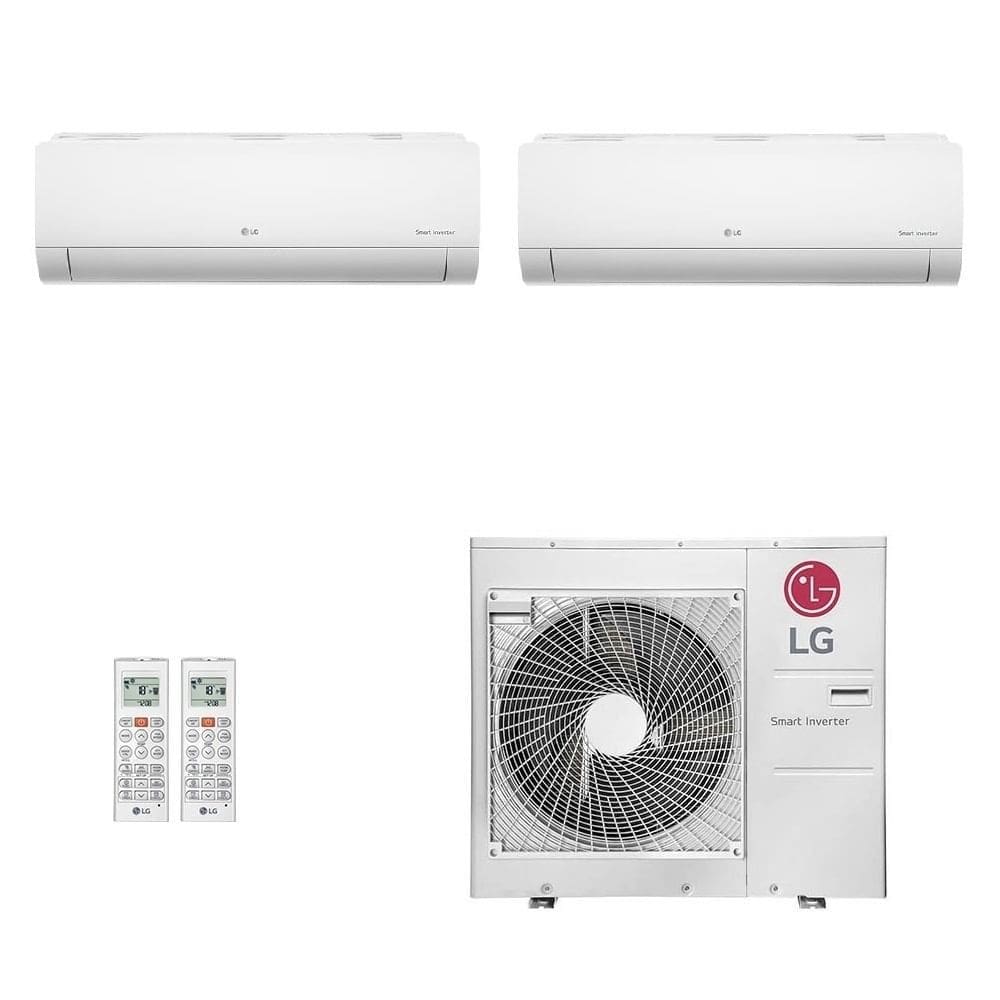 Ar-Condicionado Multi Split Inverter LG 30.000 (1x Evap HW 12.000 + 1x Evap HW 18.000) Quente/Frio 220V - 220V