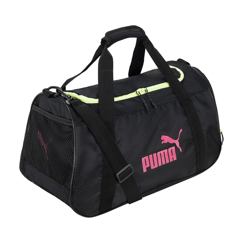 Mochila PUMA Evercat Defense preta/rosa brilhante 50x25x28cm