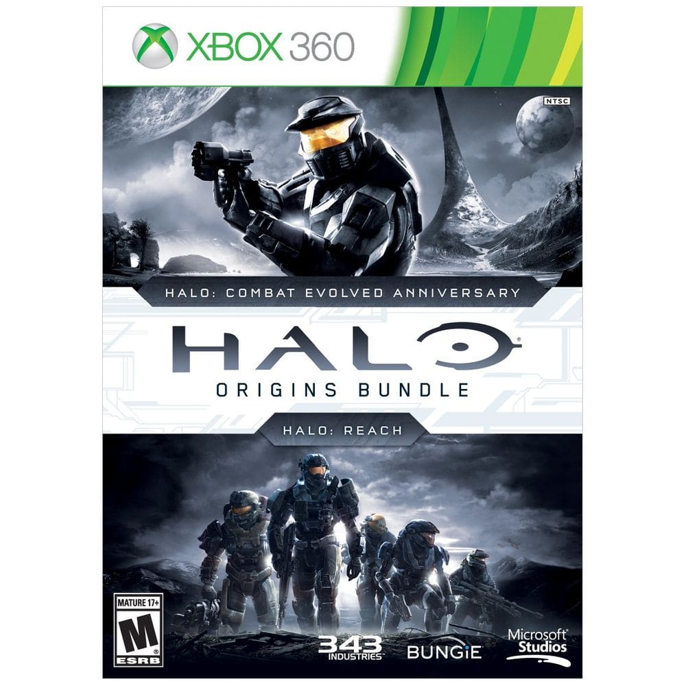 Pacote de videogame Microsoft Xbox 360 Halo Origins com 2 jogos