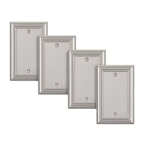 Placas de parede DEWENWILS, capa de saída de níquel escovado, pacote com 4