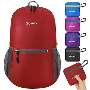 Mochila Gonex Ultra Leve Embalável 20L (Vermelha)