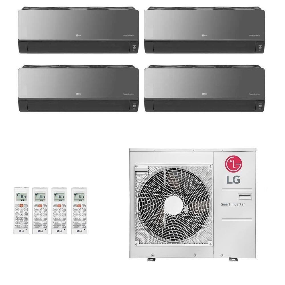 Ar-Condicionado Multi Split Inverter LG 48.000 (3x Evap HW Artcool 9.000 + 1x Evap HW Artcool 18.000) Quente/Frio 220V - 220V