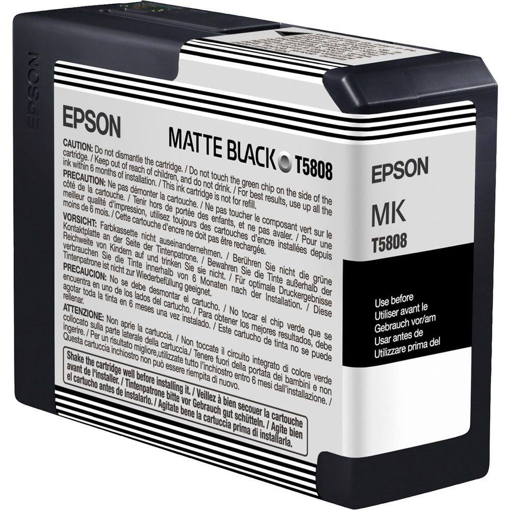 Tinteiro Epson T5808 UltraChrome K3 Matte Black