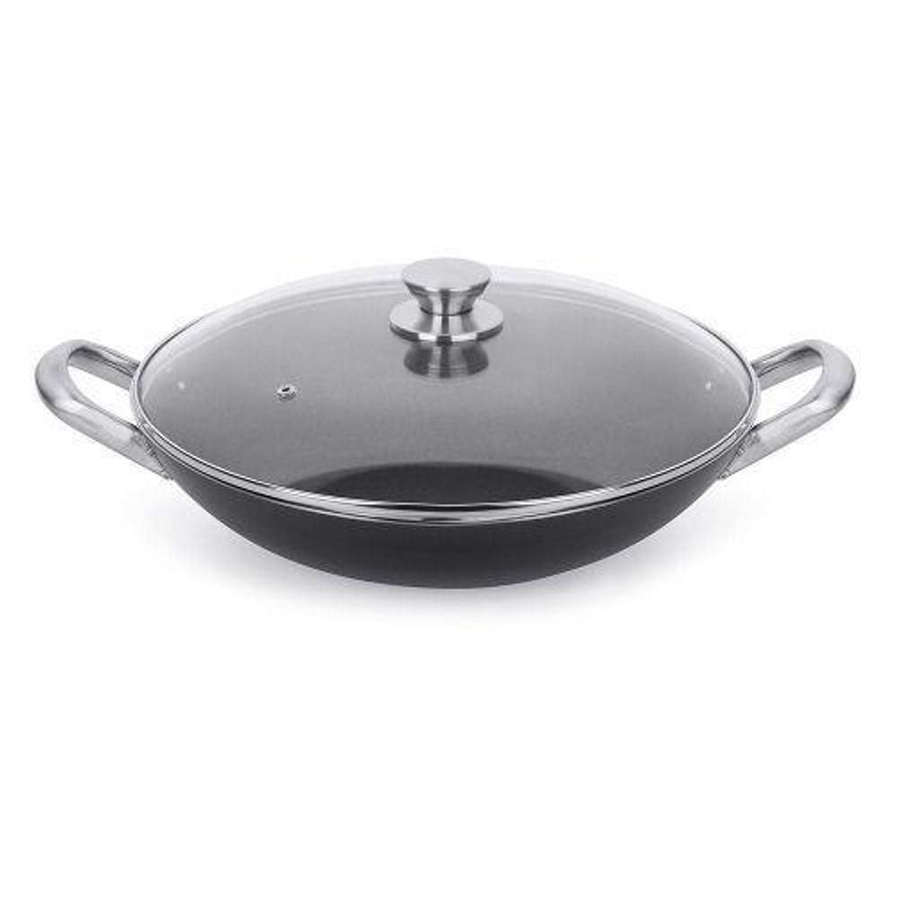 Frigideira Wok Tampa Antiaderente 34Cm Alumínio 45334