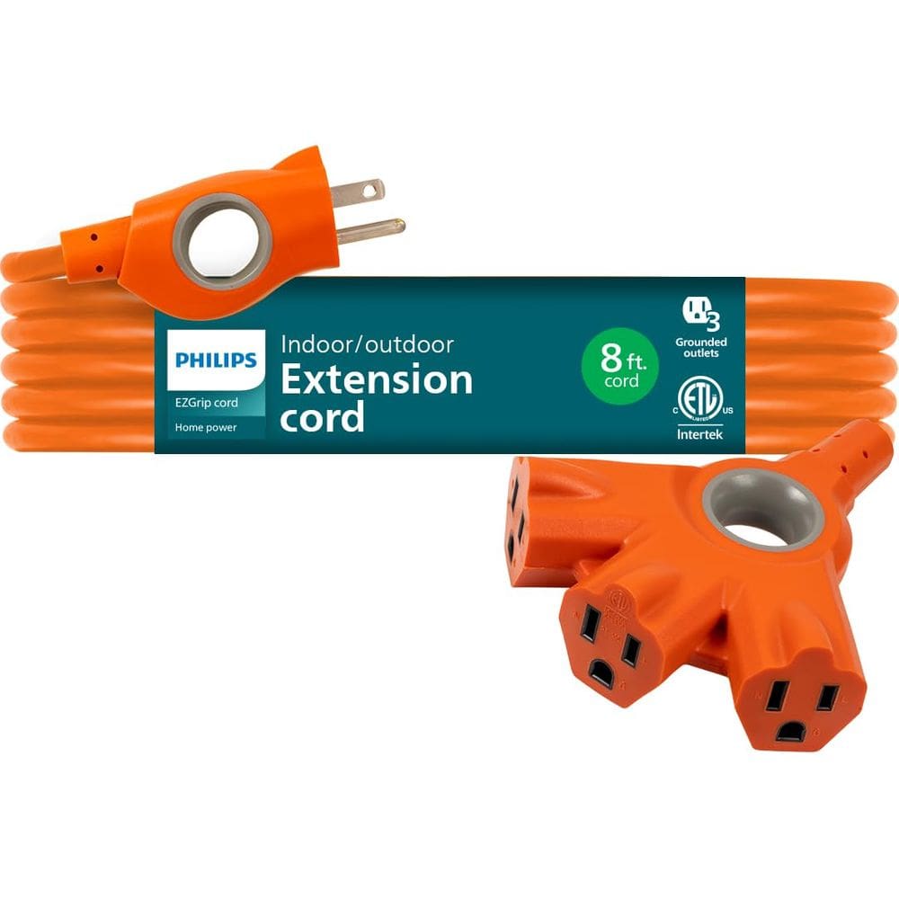 Cabo de extensão Philips EzGrip SPC3083ZO/37-T1 8 pés 16AWG verde