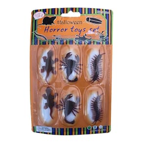 Animais Insetos Halloween 6 Unidades Plástico Decorativos