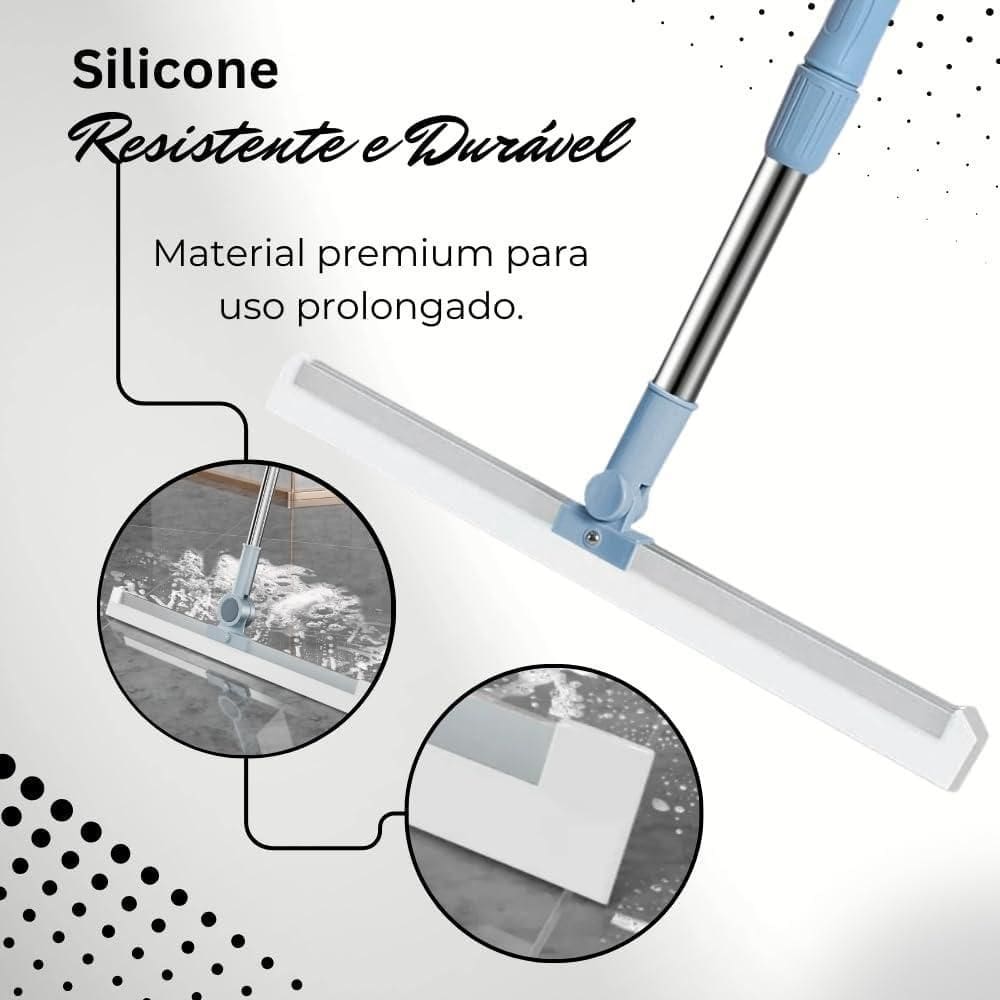 Super Rodo Mágico Vassoura Silicone Limpeza Fácil Vidro Piso