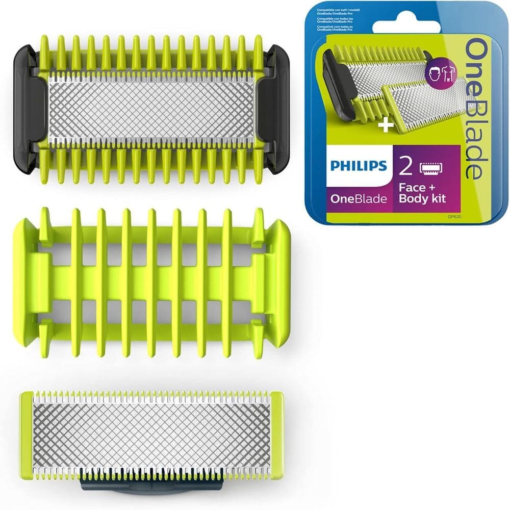 Lâminas de reposição Philips OneBlade QP620/50 para rosto/corpo