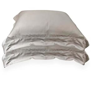 Kit Fronha 50x70cm 300 Fios Bordada Charlotte 2 peças - Domani