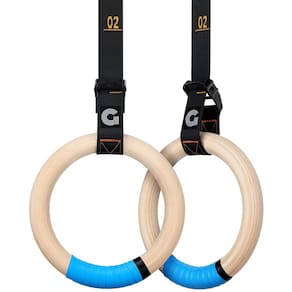 Anéis de ginástica Gonex, alças ajustáveis, 2,7 m, corpo inteiro