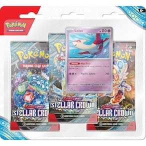 Jogo de cartas colecionáveis Pokémon Scarlet & Violet, pacote com 3 blister