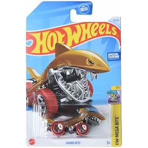 Carro fundido sob pressão Mattel Hot Wheels Shark Bite Mega Bite 1/5 Gold
