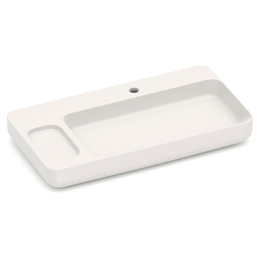 Cuba de Apoio com Válvula Oculta 7/8" 80x42cm em Saboneteira Infinity Beige