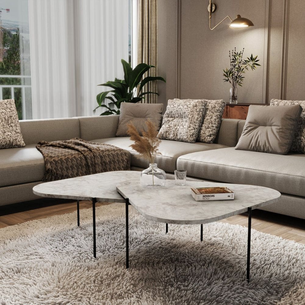 Mesa de Centro Palheta - Atenna - 130cmx 65cmx30 Cm Atenna