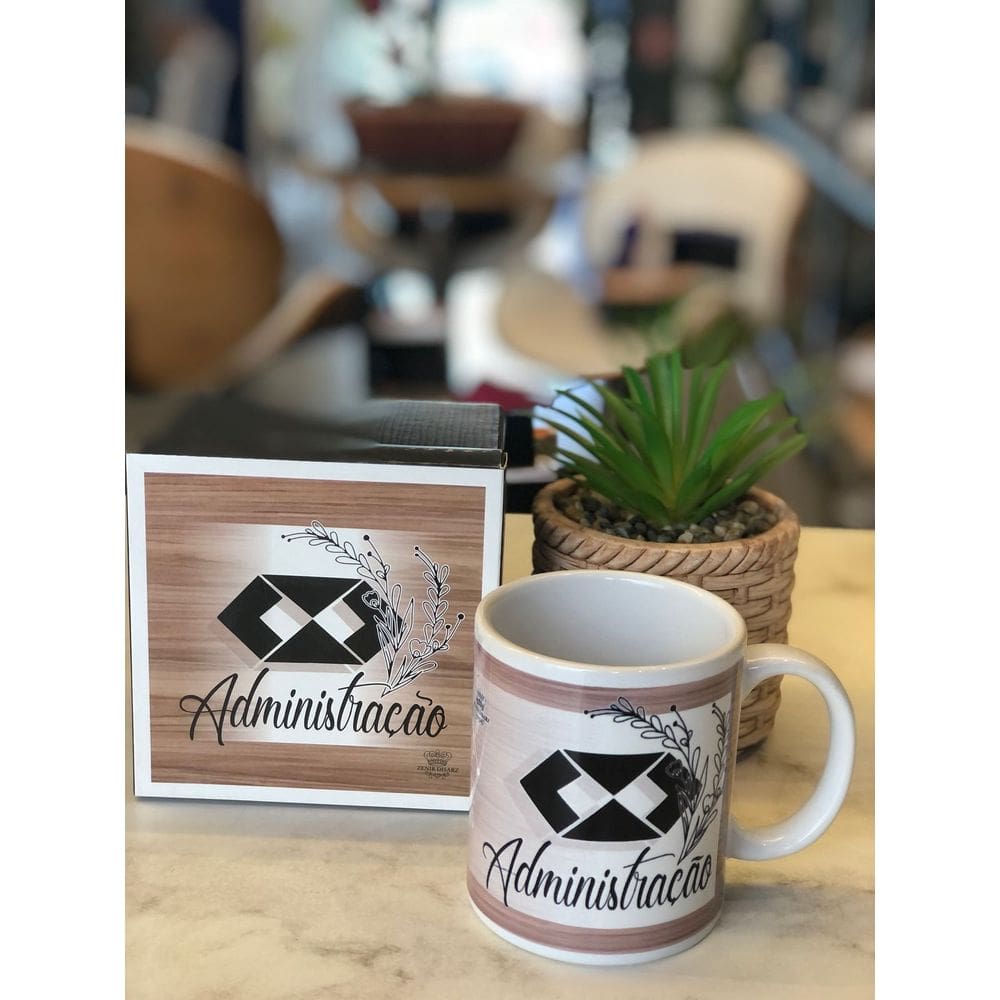 Caneca em Cerâmica Profissões - Administração 300ml