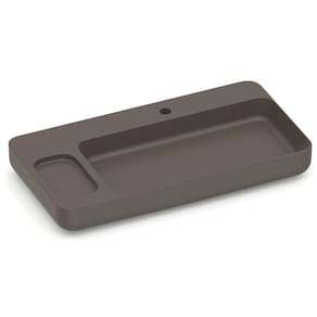 Cuba de Apoio com Válvula Oculta 7/8" 800cm X 420cm sem Saboneteira Infinity Roca Café
