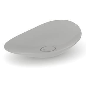 Cuba de Apoio Oval 54x18cm Ruy Ohtake Stone
