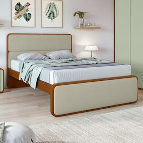 Cama Casal Queen 160cm Loop Frassino/Salvia