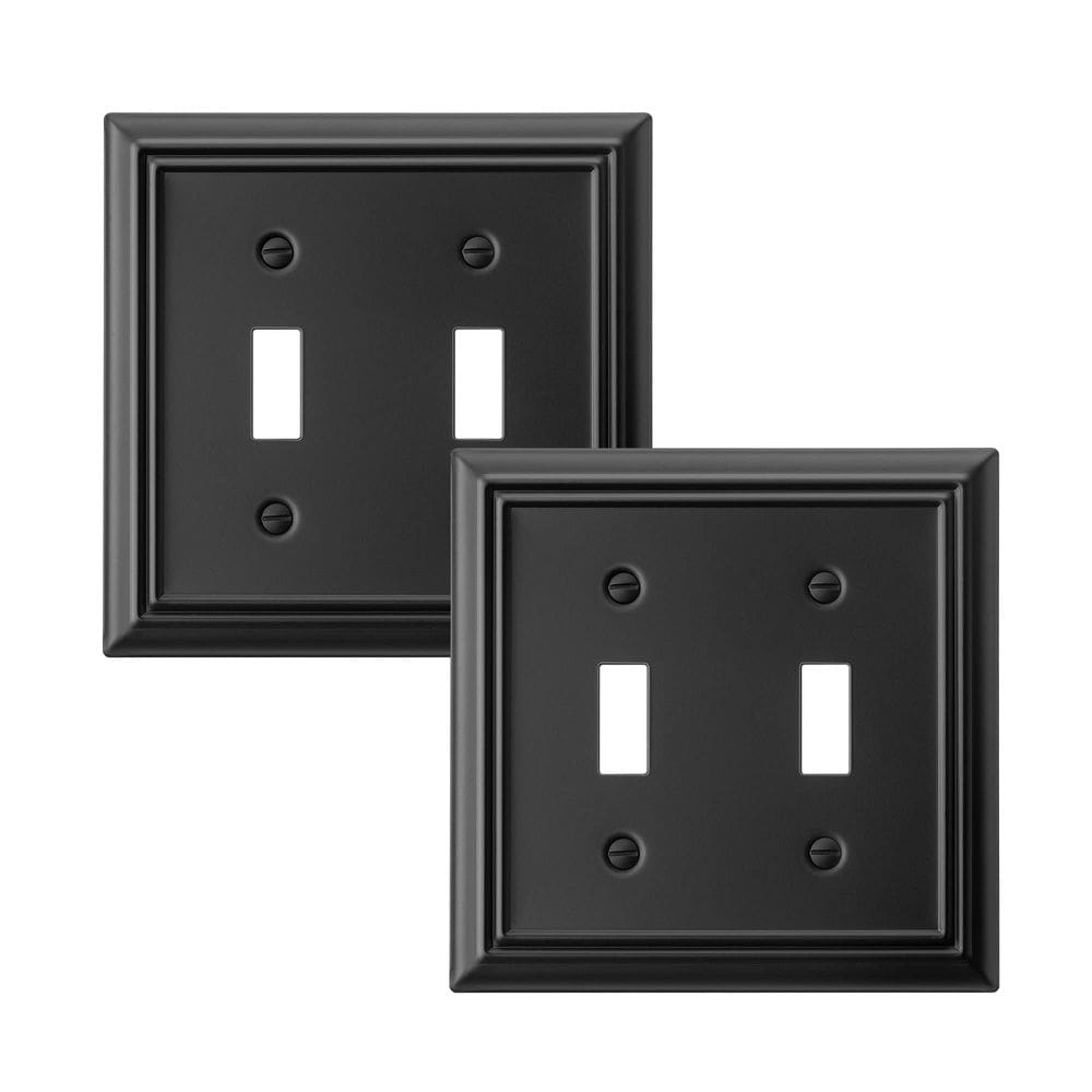 Tampa de interruptor de luz DEWENWILS Metal Toggle Wall Plate, pacote com 2