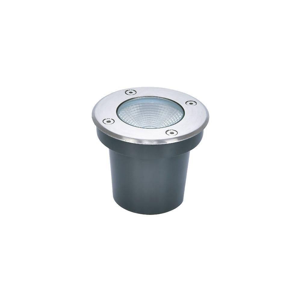 Embutido De Solo Led Astraled Es-6913 Felis 10w Bivolt Prata 3000k Luz Amarela 3000k Luz Amarela Es-6913