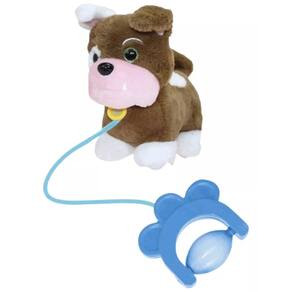 Pelúcia Walking Petz Bulldog Me Leve Para Passear Com Movimento e Som - Multikids