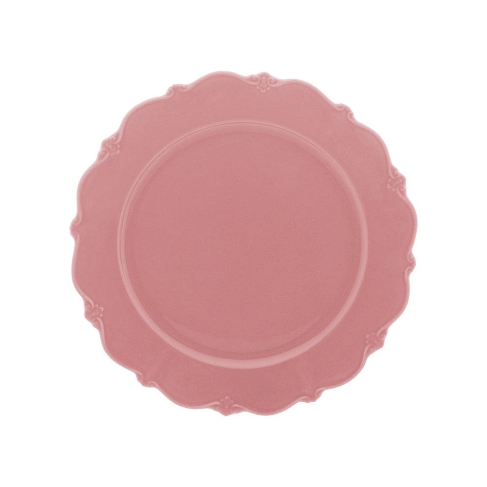 Prato Raso de Porcelana Fancy Rosa 27cm Wolff