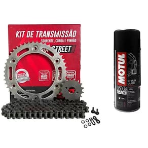 Kit Quit Transmissao Tracao Relacao Honda Cb300 Com Retentor D.I.D + Motul C2