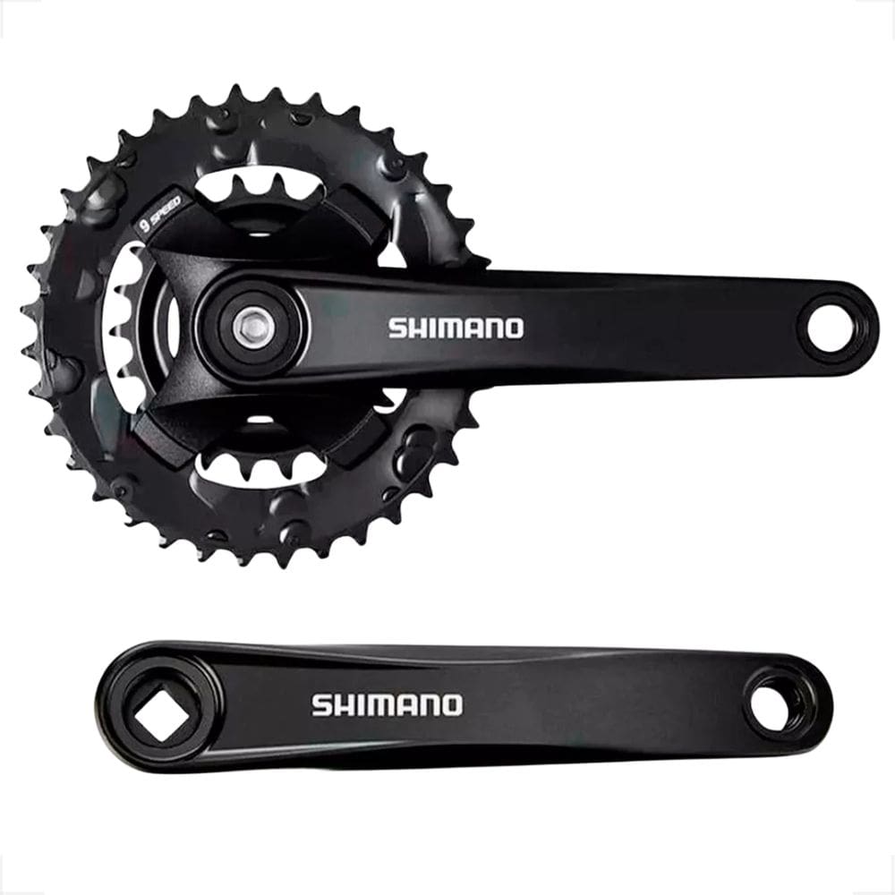 Pedivela Duplo Shimano Altus Mt101 Bicicleta 175Mm Ponta Quadrada 36 22 Dentes 2X9v