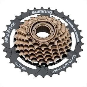 Catraca Roda Livre Shimano Tourney Tz500 Rosca 7 Velocidades 14 34 Dentes Megarange Aro 26 29