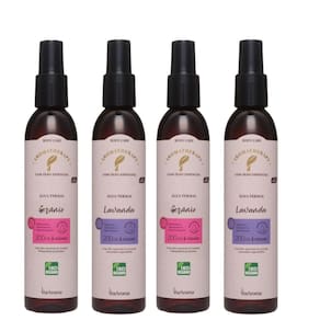 Kit 4 Água Termal Natural Lavanda e Gerânio Via Aroma 200ml