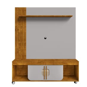Estante Maragogi Para Tv Até 65 Polegadas 2 Portas Naturalle Off White Bechara