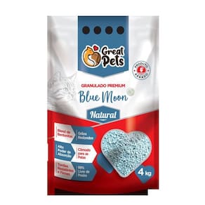 Areia Granulado Higiênico Para Gato Linha Moon Natural 4kg