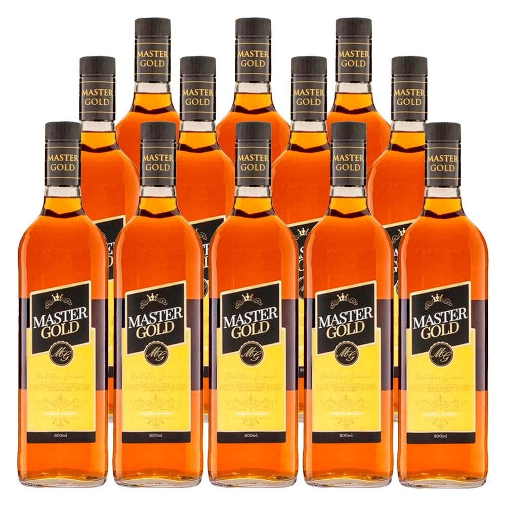 Coquetel Alcoólico de Malt Whisky Master Gold 900ml 12un