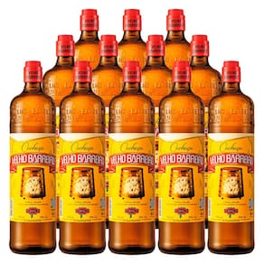 Cachaça Adoçada Velho Barreiro 910ml 12 Unidades