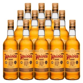 Cachaça Aguardente Ypióca Ouro 965ml 12 Unidades