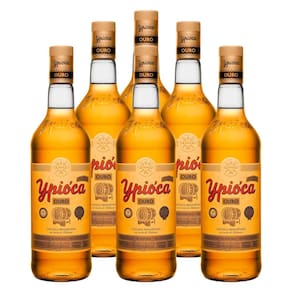 Cachaça Aguardente Ypióca Ouro 965ml 6 Unidades