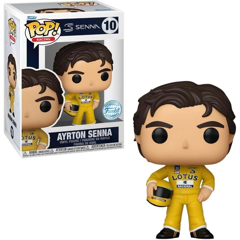Funko Pop! Racing Lotus Ayrton Senna #10 Edição Especial