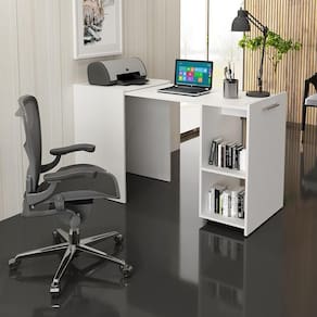 Balcão Mesa Multiuso Retrátil ME4170 Branco Tecnomobili