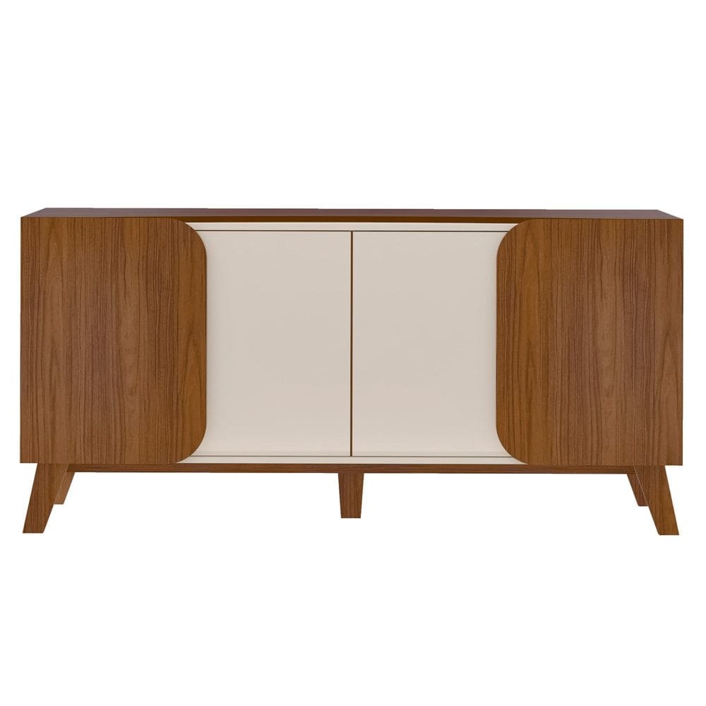 Buffet 4 Portas Sala de Jantar 160 cm 4506 Cedro Off White ARLY