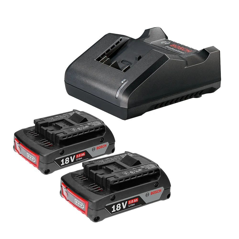 Kit 2 Baterias Gba 18V 2.0Ah E 1 Carregador Gal18v Bivolt Bosch