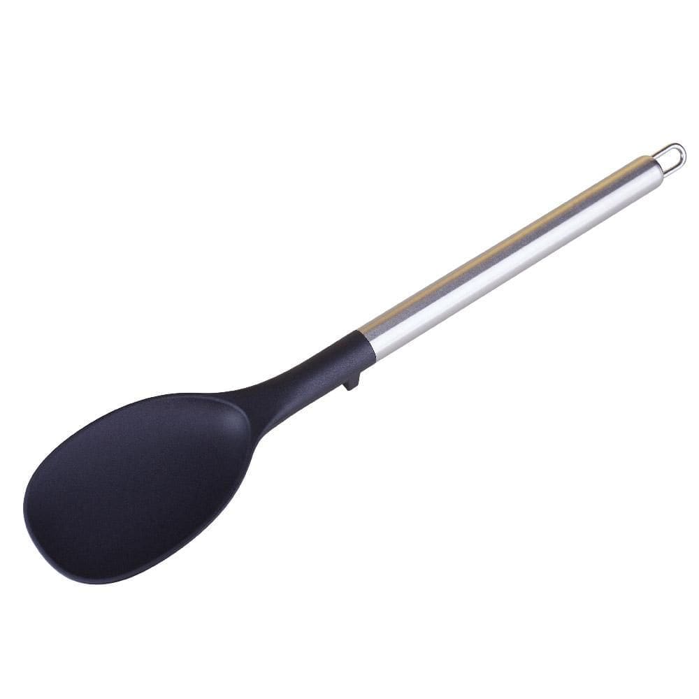 Colher Inox e Silicone Prime Cazza Preto