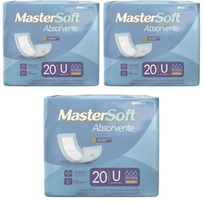 Kit 3 Pacotes Absorvente Geriátrico Dry Economics Unissex 60 Unidades