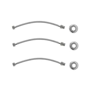 Engate Flexível Deca Aço Inox 4607.C.040 40CM Cromado 3 Und