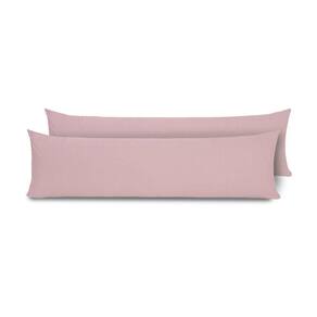 Fronhas Para Travesseiro De Corpo Slim 1,50m X 50cm 2 Unidades - Rose