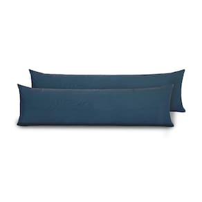 Fronhas Para Travesseiro De Corpo Slim 1,50m X 50cm 2 Unidades - Marinho