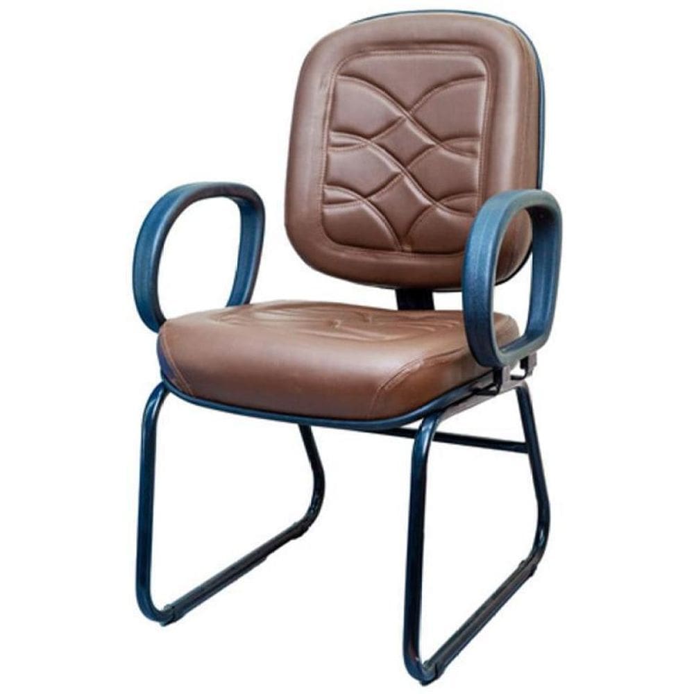 Poltrona Cadeira Escritório Marrom Qualidade Superior